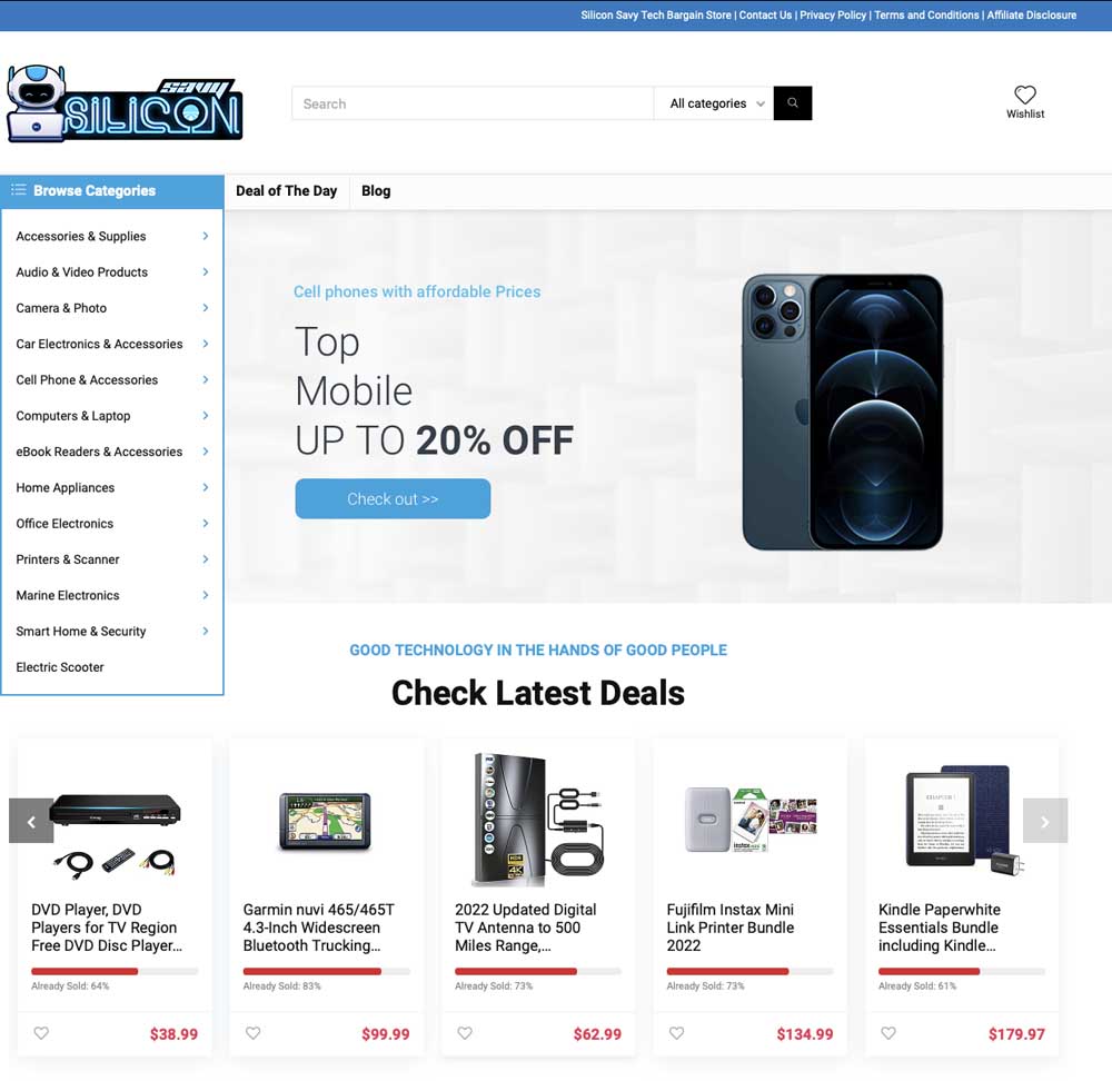 SiliconSavy Amazon Tech Bargain Store