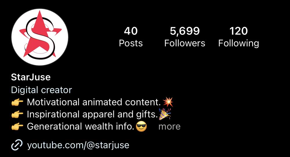StarJuse Instagram Channel